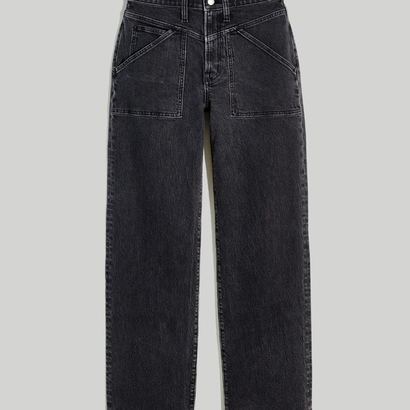 The Perfect Vintage Wide-Leg Jean in Windhaven Wash: Patch-Pocket Ed., Size 24 - Picture 1 of 9